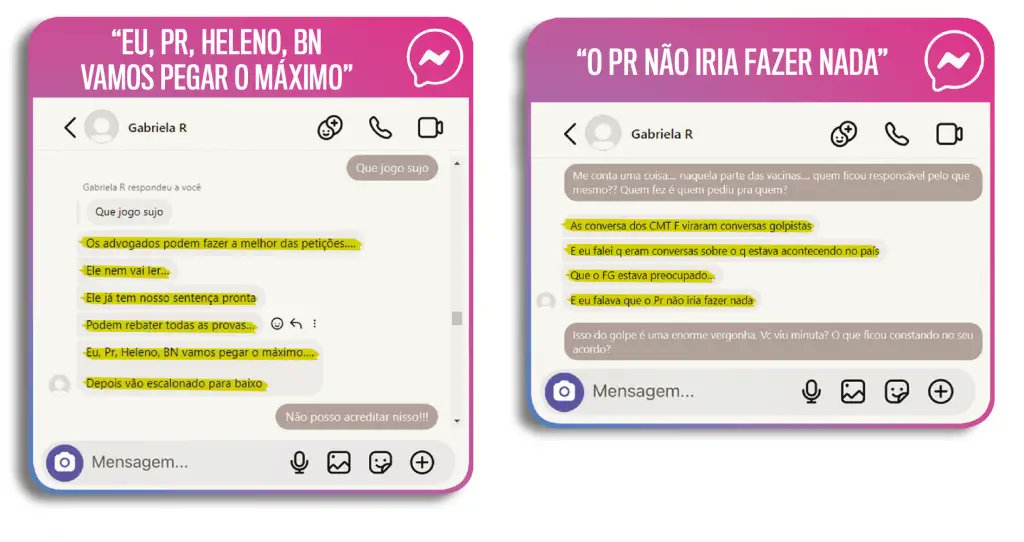 Tem que anular TODO, TODO, TODO esse processo. O delator que é a raiz de todo esse processo está claramente mentindo como PROVAM essas mensagens e o áudio vazado. Qualquer advogado que seja honesto sabe disso.