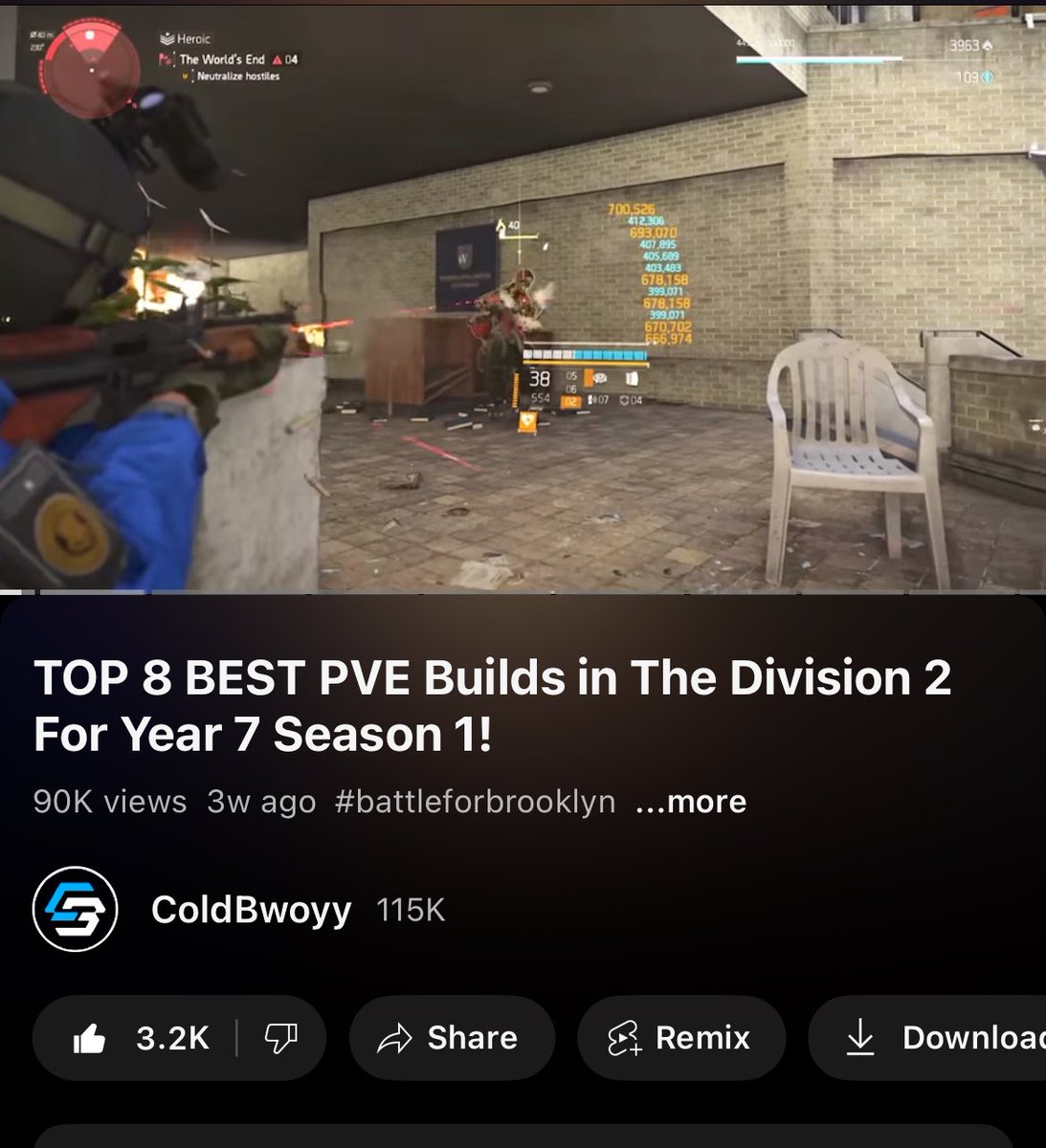 Thank you for 90,000 views and over 3000 likes on my TOP 8 SOLO PVE Builds Video 🫡🙏🏻 I put a lot of time and effort into it. I’m grateful that it paid off. 😁 

Full Video Link: youtu.be/iFA_FtErJ4E

#TheDivision2 <a href="/TheDivisionGame/">Tom Clancy's The Division</a>