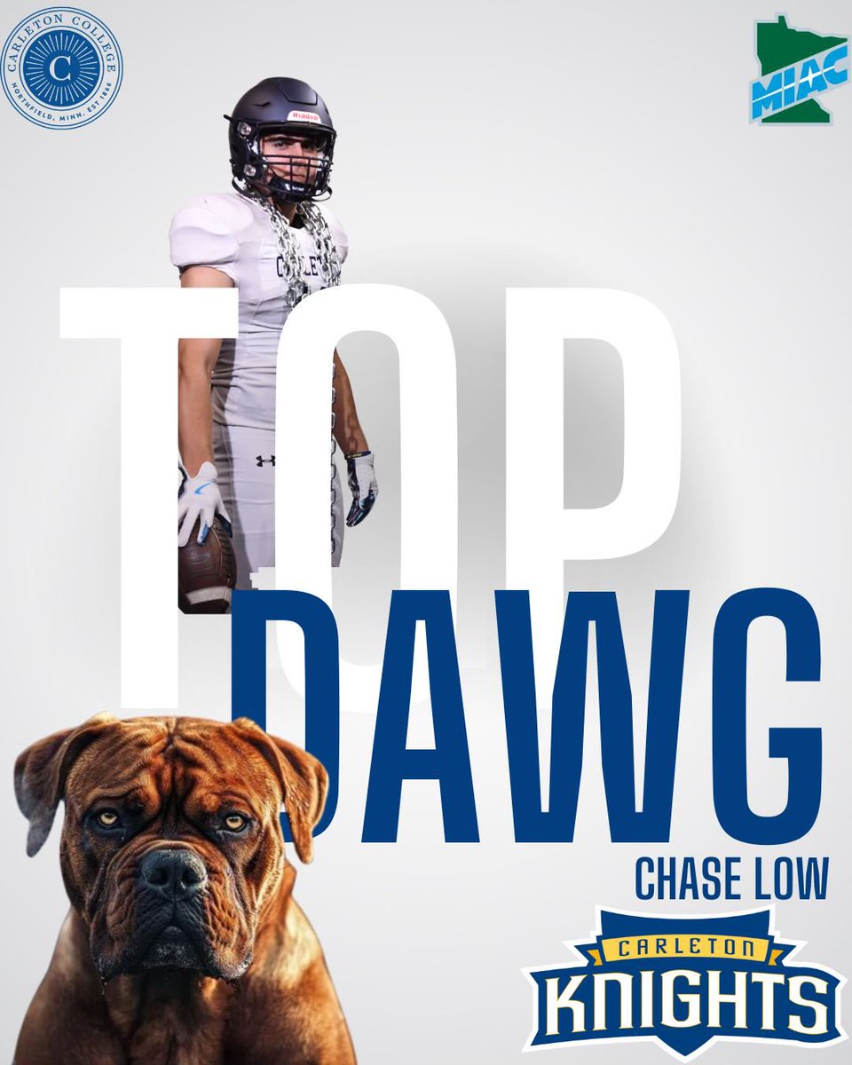 Chase Low (@chaselow2026) on Twitter photo Huge thanks to <a href="/CarletonFB/">Carleton Football</a>, <a href="/CoachJournell/">Tom Journell</a>, and <a href="/AB_Balogh21/">Coach Balogh</a> for recognizing me as one of the top performers at the Midwest Academic Camp at Macalester College!
<a href="/FootballWayzata/">Wayzata Football</a>
<a href="/CoachLBrown/">Lambert Brown</a>
<a href="/CoachCHartman/">Coach Hartman</a> Huge thanks to <a href="/CarletonFB/">Carleton Football</a>, <a href="/CoachJournell/">Tom Journell</a>, and <a href="/AB_Balogh21/">Coach Balogh</a> for recognizing me as one of the top performers at the Midwest Academic Camp at Macalester College!
<a href="/FootballWayzata/">Wayzata Football</a>
<a href="/CoachLBrown/">Lambert Brown</a>
<a href="/CoachCHartman/">Coach Hartman</a>