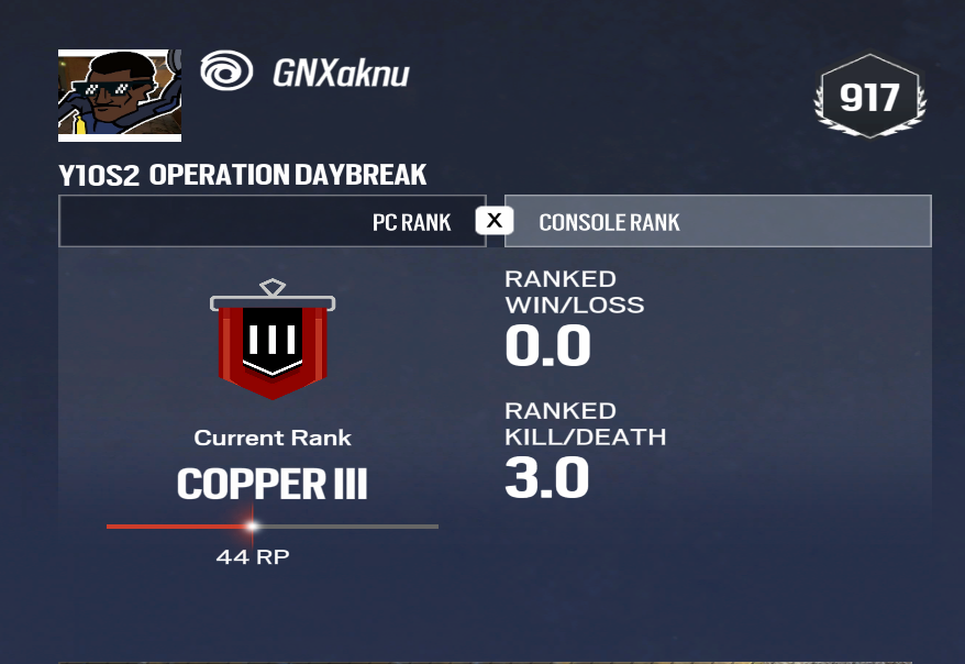 uh why am I getting elo for my console rank when im playing on PC? 😅 <a href="/Ubisoft/">Ubisoft</a> <a href="/Rainbow6Game/">Rainbow Six Siege X</a> <a href="/UbisoftSupport/">Ubisoft Support</a>