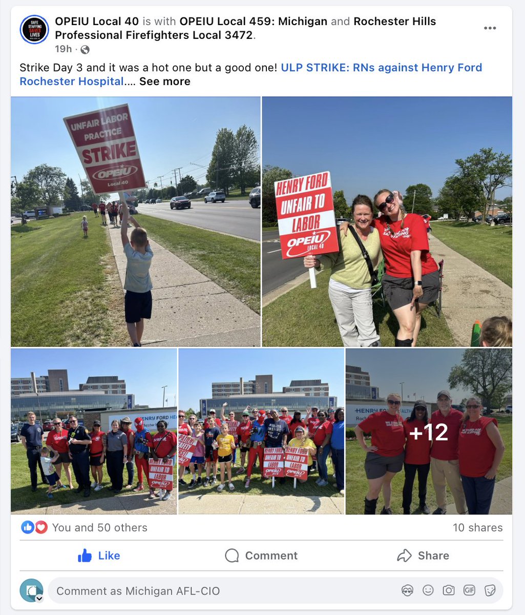 Michigan AFL-CIO ✊ (@miaflcio) on Twitter photo solidarity with our nurses fighting for their patients and themselves ✊✊✊ <a href="/OpeiuP/">OPEIU Local 40 Medical Professionals</a> solidarity with our nurses fighting for their patients and themselves ✊✊✊ <a href="/OpeiuP/">OPEIU Local 40 Medical Professionals</a>