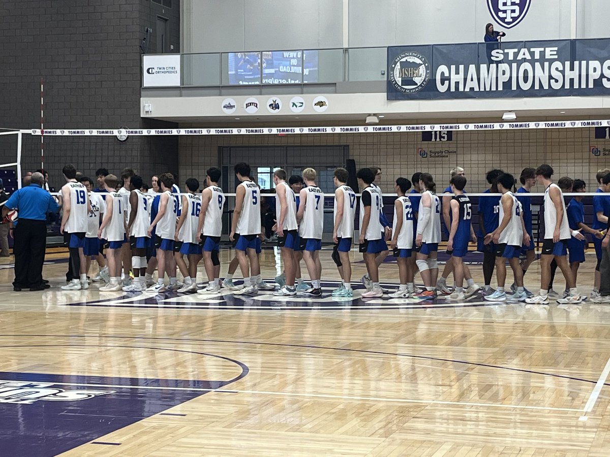 Congrats to EV boys volleyball because they take home third place honors today and the first ever state MSHSL sanctioned tournament!