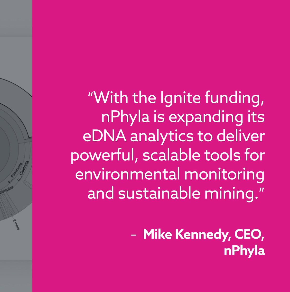Innovate BC (@innovate_bc) on Twitter photo Ignite Awardee Spotlight: nPhylaโฏ โ๏ธ
nPhyla + <a href="/UBC/">University of British Columbia</a> received $300K to develop a genomics intelligence platform for mining companies, integrating environmental DNA (eDNA) and microbiome analytics.
๐ Read more: loom.ly/I41QFy4
#InnovateBC #nPhyla Ignite Awardee Spotlight: nPhylaโฏ โ๏ธ
nPhyla + <a href="/UBC/">University of British Columbia</a> received $300K to develop a genomics intelligence platform for mining companies, integrating environmental DNA (eDNA) and microbiome analytics.
๐ Read more: loom.ly/I41QFy4
#InnovateBC #nPhyla