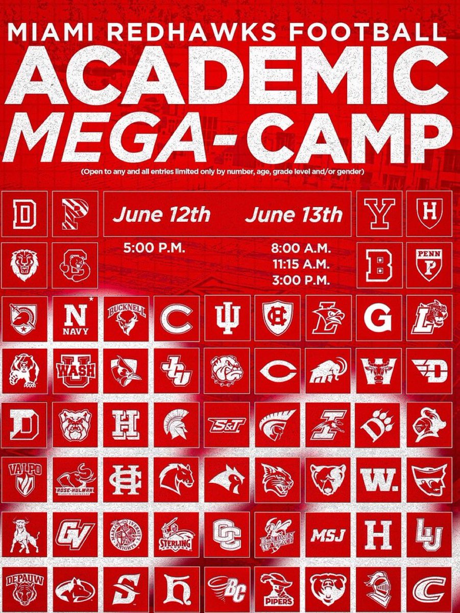 I will be at the Miami Academic Mega Camp tomorrow!