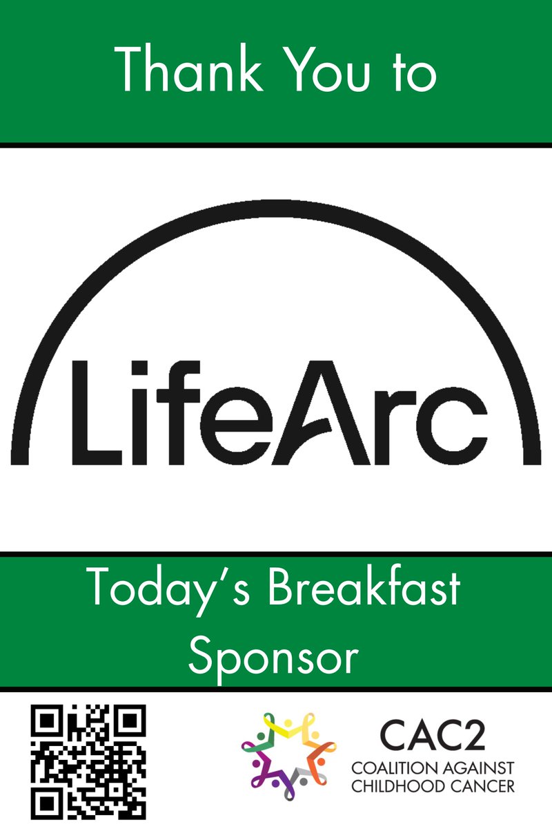 cac2org's tweet image. We’re delighted to welcome LifeArc and WITH Grace Initiative as Breakfast Sponsors for the CAC2 Annual Summit 2025!
Thank you both for starting our day with purpose and partnership.
Scan the QR code in the graphic to learn more about the impactful work they’re doing!