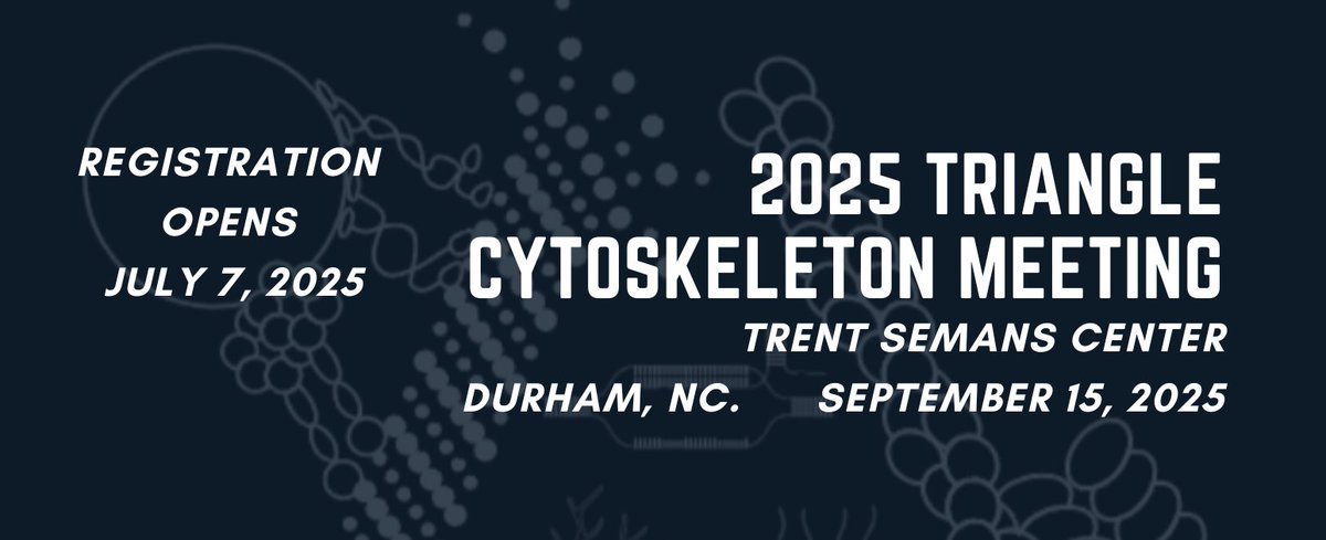 TriCytoskeleton's tweet image. We are back! This year's TCM will be held on September 15th at the Trent Semans Center. We have an exciting lineup of speakers: Dr. Kris DeMali, Dr. Rae Cho, and Dr. Stefanie Redemann. Registration opens July 7th!