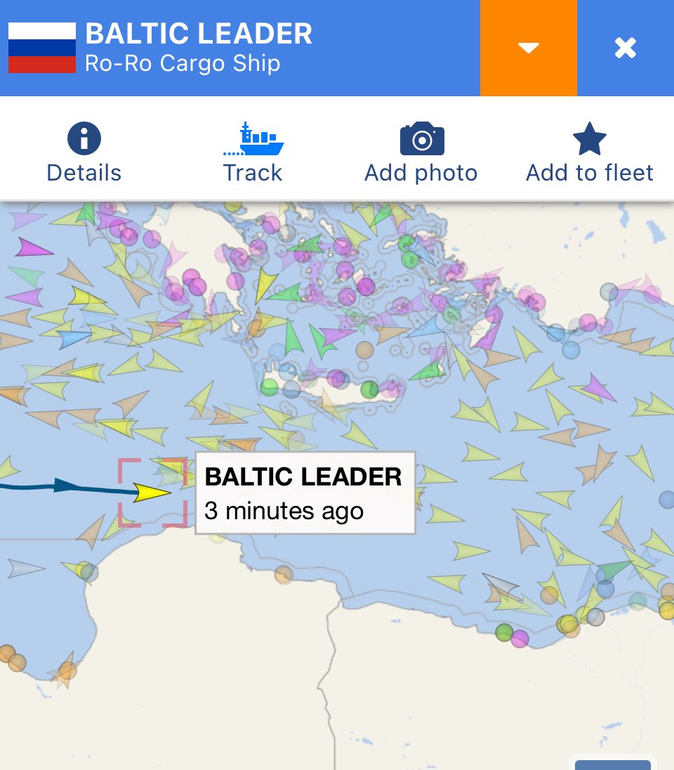Russia BALTIC LEADER, skips the probable stop in Benghazi and Tobruk could be the probable and obvious one but… it seems to me that it is going towards Alexandria in Egypt. The anomalous change of course displaces everyone a bit and nothing can be certain.