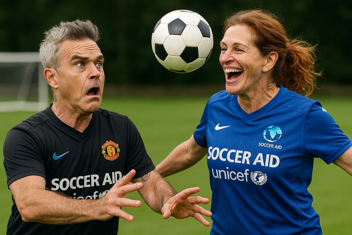 Soccer Aid 2025 ⚽️
Robbie Williams x Julia Roberts
Le 15 Juin sur <a href="/ITV/">ITV</a> 

<a href="/socceraid/">Soccer Aid</a>