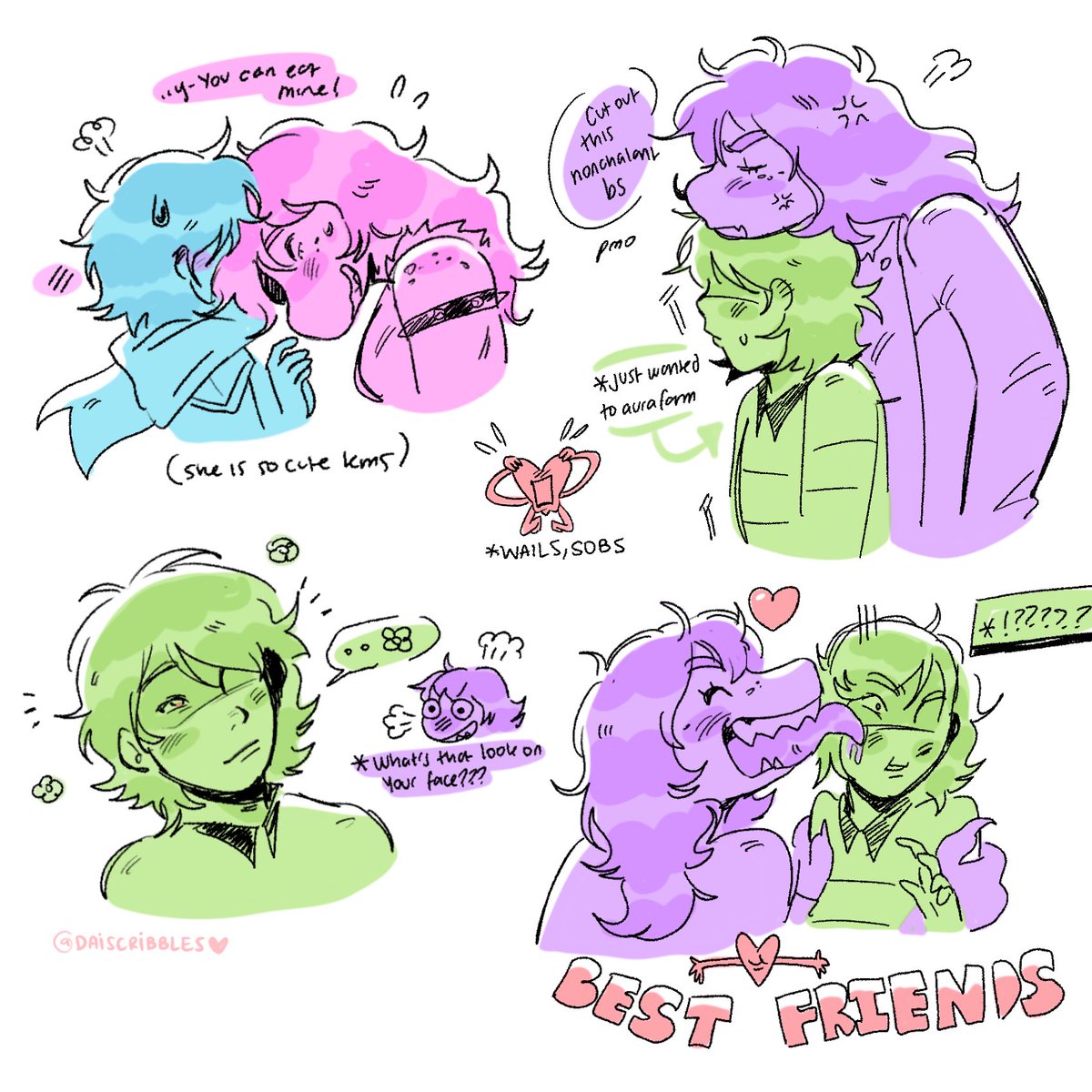 DaiScribbles's tweet photo. losing it #krusie #deltarune https://t.co/p2TgDPnK3K