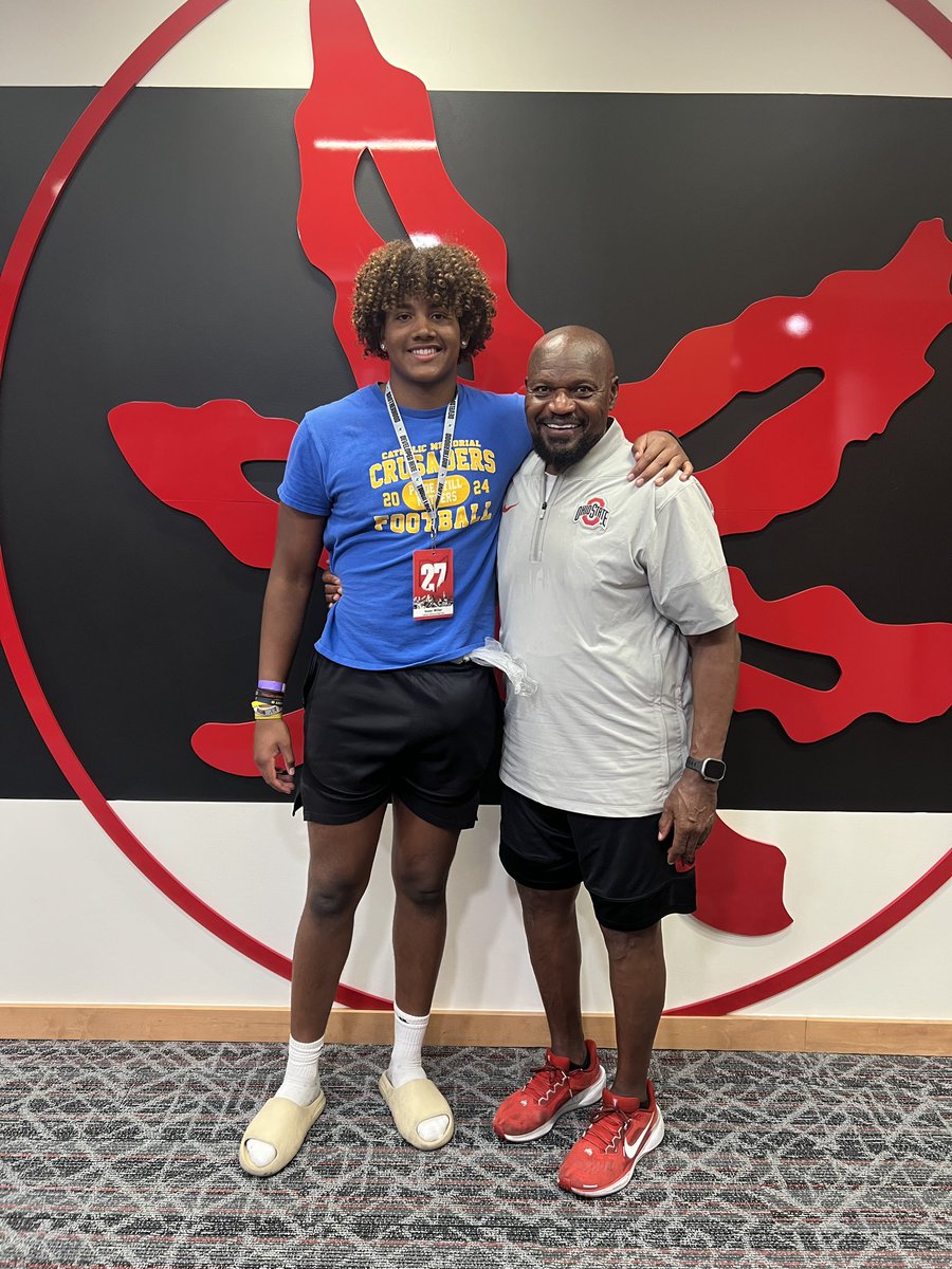 Isaac Miller ‘27 #2 in WI (@isaacmiller_27) on Twitter photo I had a great camp at The Ohio State University! Thank you <a href="/R2X_Rushmen1/">Larry A. Johnson</a> for all you taught me. I can't wait to come back for a game. #GoBucks #Rushmen
<a href="/CoachDubb_Drick/">Tony Washington Jr.</a> <a href="/TomLoy247/">Tom Loy</a> <a href="/AllenTrieu/">Allen Trieu</a> <a href="/N_Murph/">Nick Murphy</a> I had a great camp at The Ohio State University! Thank you <a href="/R2X_Rushmen1/">Larry A. Johnson</a> for all you taught me. I can't wait to come back for a game. #GoBucks #Rushmen
<a href="/CoachDubb_Drick/">Tony Washington Jr.</a> <a href="/TomLoy247/">Tom Loy</a> <a href="/AllenTrieu/">Allen Trieu</a> <a href="/N_Murph/">Nick Murphy</a>