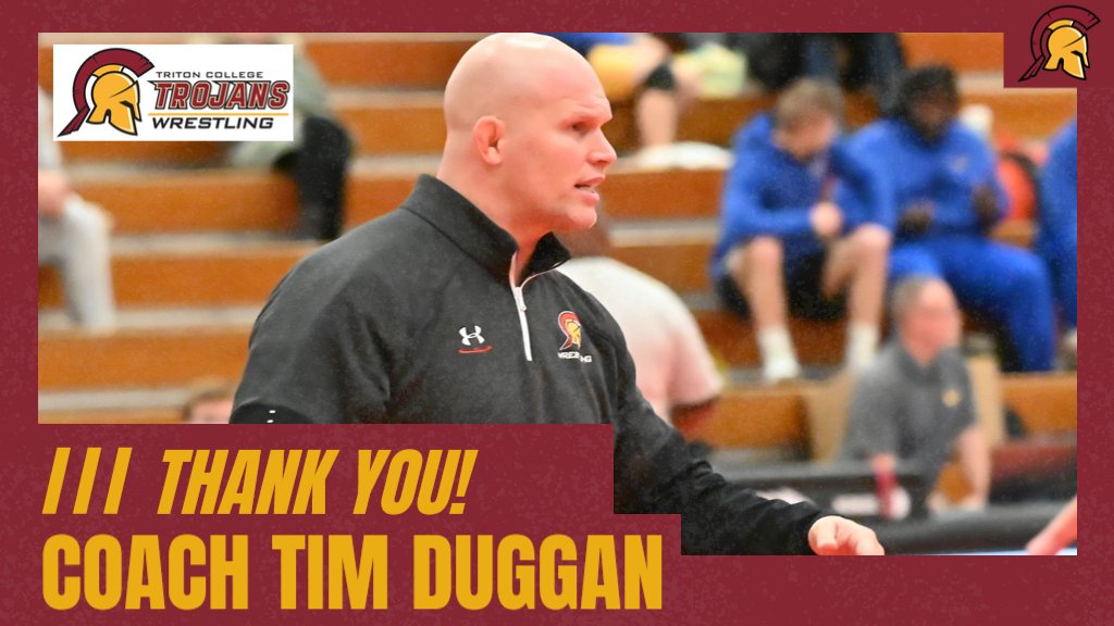 We want to thank coach Tim Duggan for continuing the great tradition of the Triton wrestling program for the past 7 seasons! 3 regional titles, 2 district titles, NWCA Coach of the Year &amp; numerous All-American's! Best of luck in your new coaching journey! #WeRTriton #TrojanPride