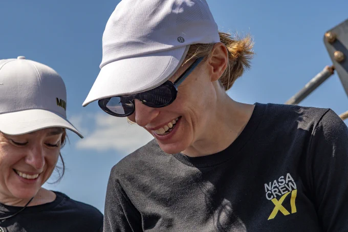 Crew-11 NASA astronaut Zena Cardman at Kennedy Space Center in Florida ahead of launch. Credit: SpaceX