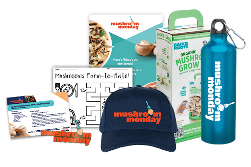 🏆 Want more #MushroomMonday? Learn more on how you can enter your school district to win some fun-gi swag kits in our Mushroom Monday Raffle 👉 bit.ly/3EFZtAP #KidsEatMushrooms2 #ChildNutrition