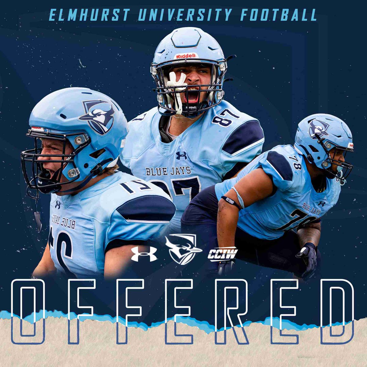 #AGTG After a Great Phone Call with <a href="/CoachMadison_EU/">Colin Madison</a> I am blessed to Announce I have received a offer from <a href="/ElmhurstU_FB/">Elmhurst University Football</a>! Thanks for everything! #thebluejayway 

<a href="/OLMafia/">OL MAFIA</a> <a href="/EDGYTIM/">Timothy “EDGYTIM” OHalloran</a> <a href="/DeepDishFB/">DEEP DISH FOOTBALL</a> <a href="/PrepRedzoneIL/">Prep Redzone Illinois</a> <a href="/HuskieStrength/">Huskie Strength & Performance</a> <a href="/HuskieFB/">Naperville North FB</a>