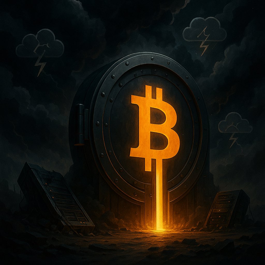 Wanna know what didn’t just go down with the rest of the cloud services in the world? Bitcoin.