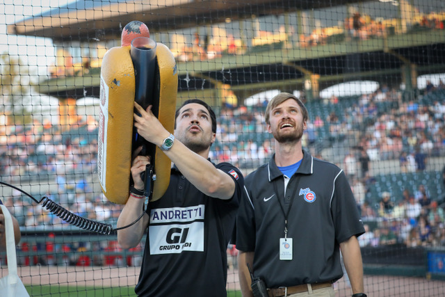 INDY NXT driver <a href="/s_dealba/">Salvador de Alba</a> took the mound and threw the first pitch at the <a href="/IowaCubs/">Iowa Cubs</a> game Tuesday night! ⚾🔥 Come see us again this weekend. Big thanks to the Iowa Cubs for having us out!