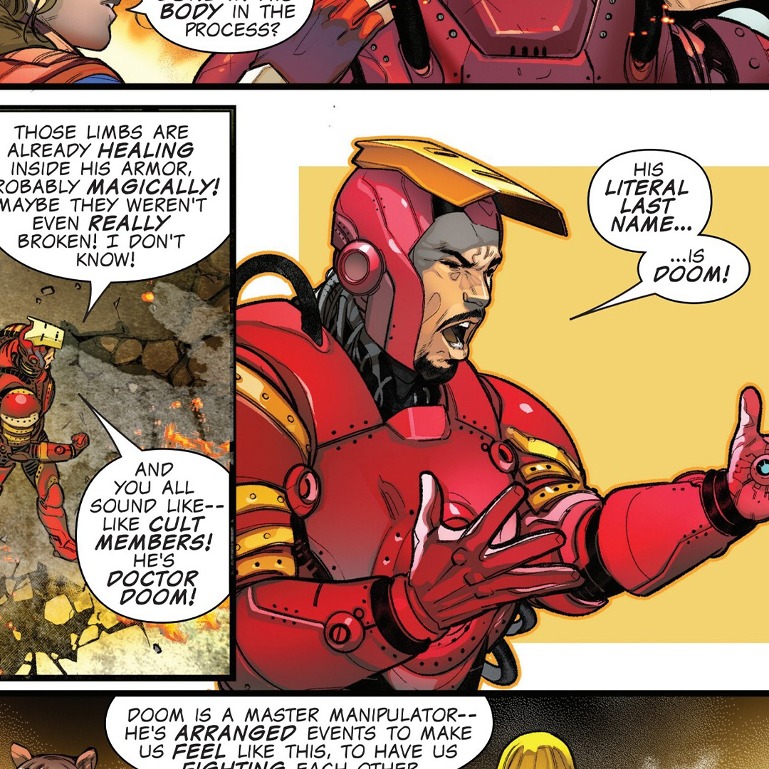 I mean Tony has a point #drdoom #marvelcomics