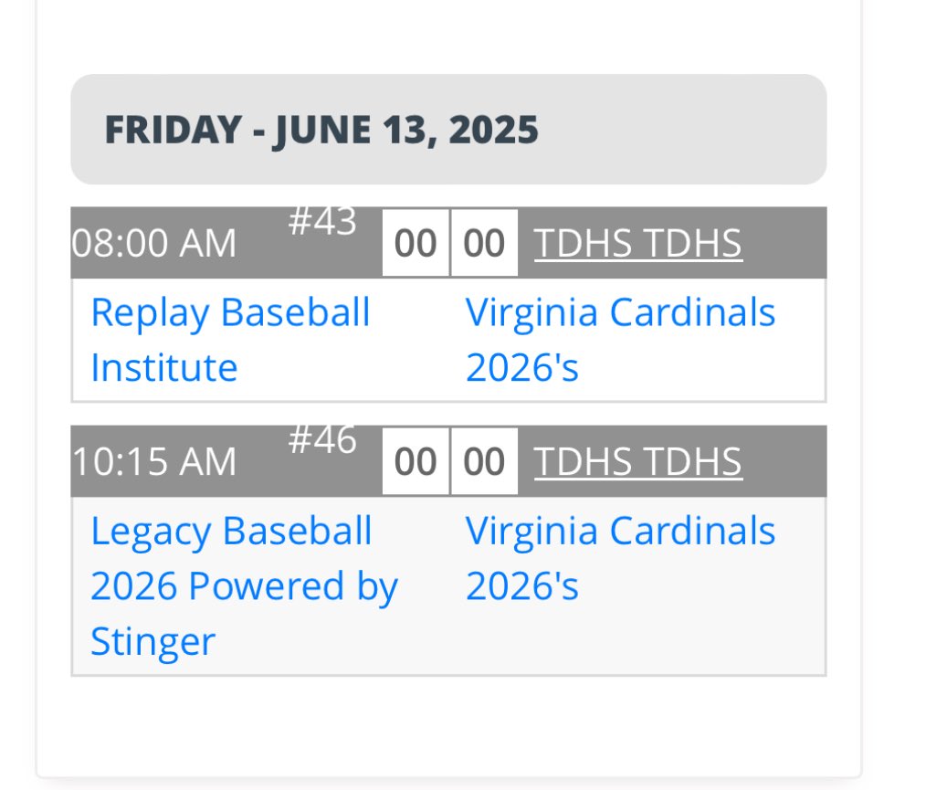 VACards26's tweet image. The Cards are back in action tomorrow with a doubleheader in the @PrepBaseVAS #MAPI2025 

Game 1 SP- Luke Kuhns
Game 2 SP- Cam Rybak