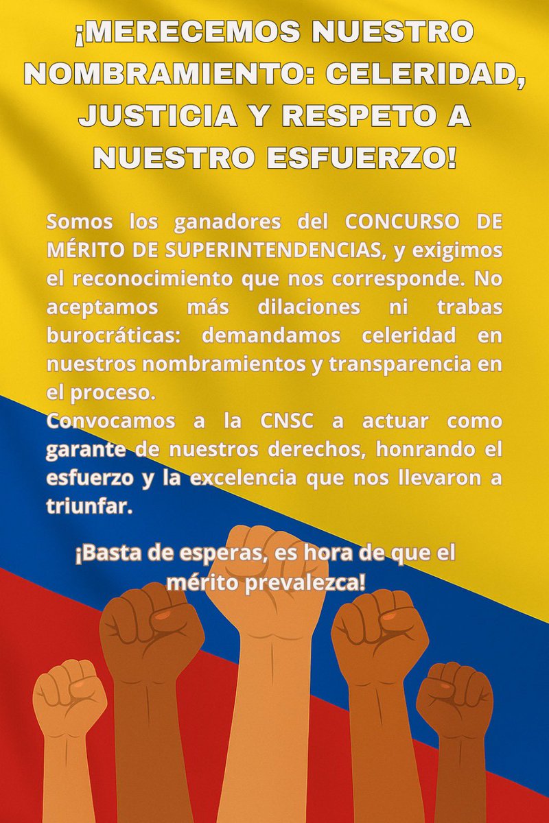 FedeBerSa's tweet photo. @MintrabajoCol Y para las personas que superaron el concurso de méritos qué garantías ofrece la entidad? https://t.co/6Rdziy6Lmr