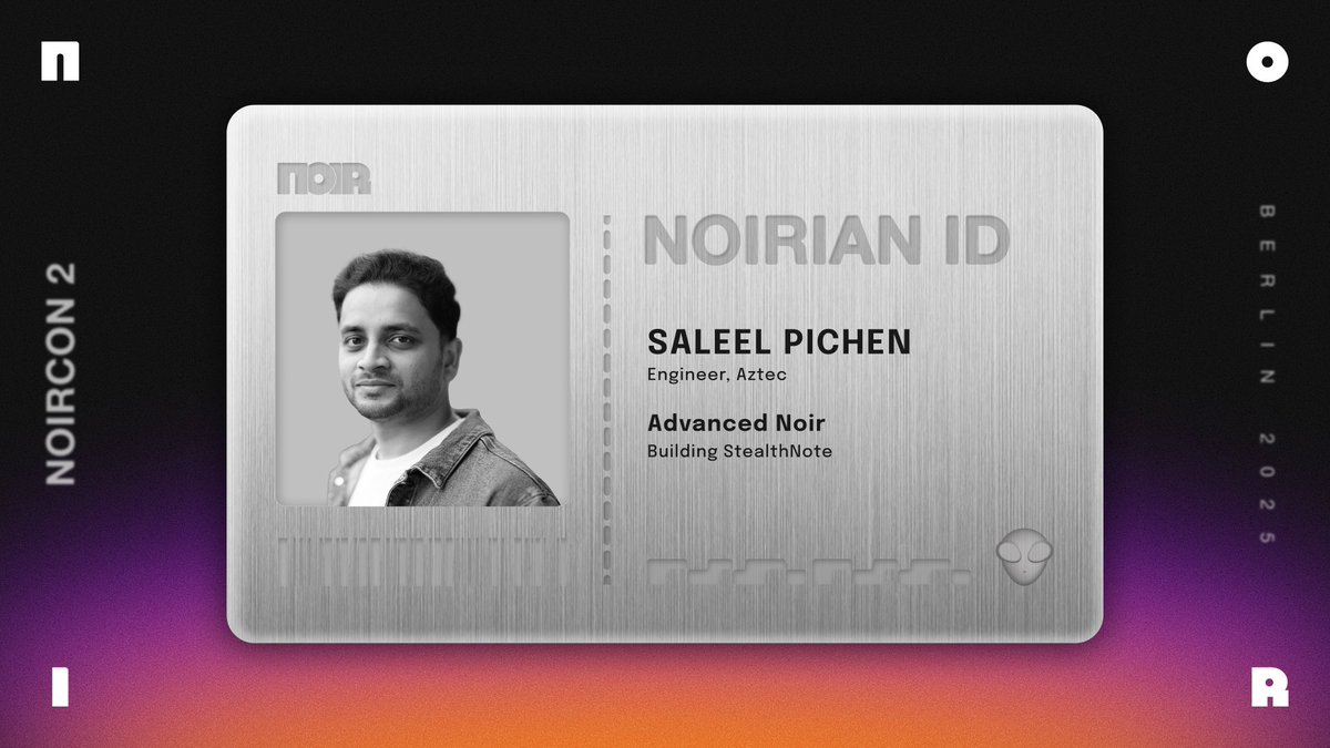 For the gigabrains who want more than basics 

Join <a href="/_saleel/">saleel.eth</a> from <a href="/aztecnetwork/">Aztec</a> for "Advanced Noir: Building StealthNote" - a technical overview of how private messaging on <a href="/stealthnote_/">stealthnote</a> actually works.

June 19th: bit.ly/3FQPGs6