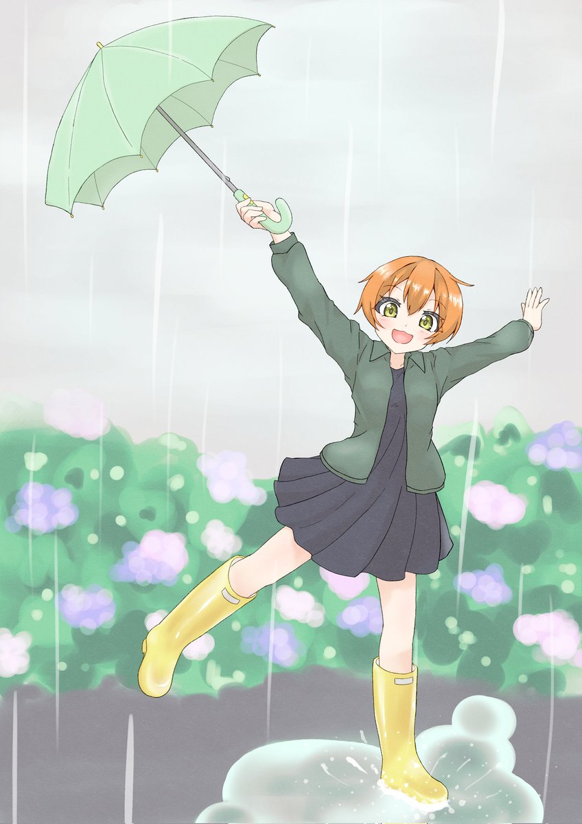 kttil1's tweet image. 梅雨入り！アジサイがきれいだにゃー!

#金曜凛ちゃんりんりんりん