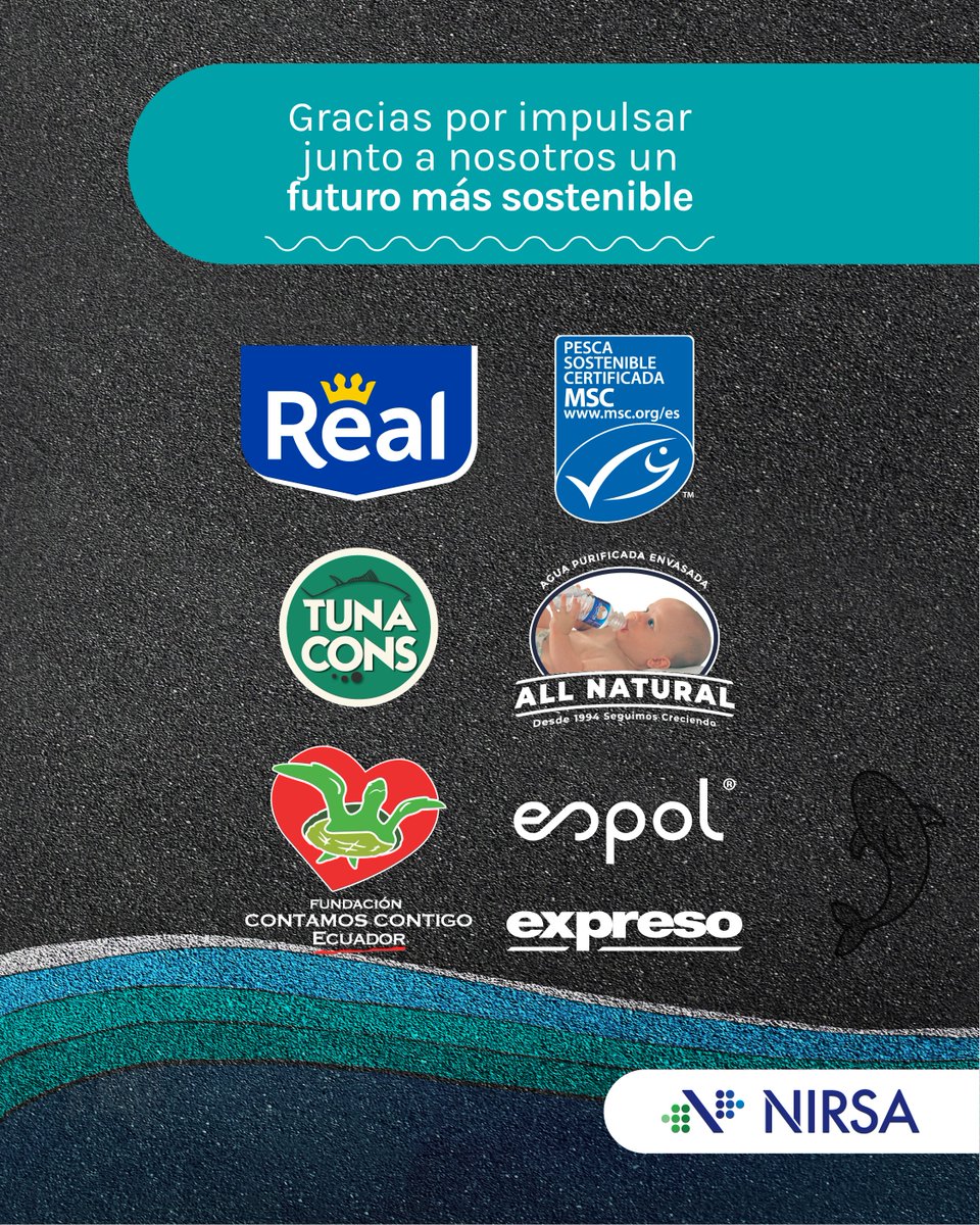 🌊💙 Gracias a nuestros auspiciantes por impulsar la #NIRSAOceanRun y ser parte de la conservación marina. ¡Juntos somos #LaOlaDeCambios!