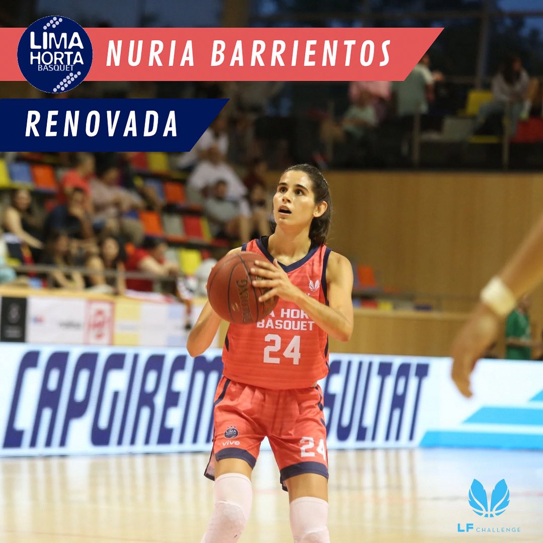 🔝 Nuria Barrientos obre el capítol de renovacions de Lima-Horta Barcelona!

✍️ La capitana de l’equip viurà la seva quarta temporada defensant la samarreta salmó.

💪🏻 Molt contents i orgullosos de sumar una nova temporada plegats, Nuria!
