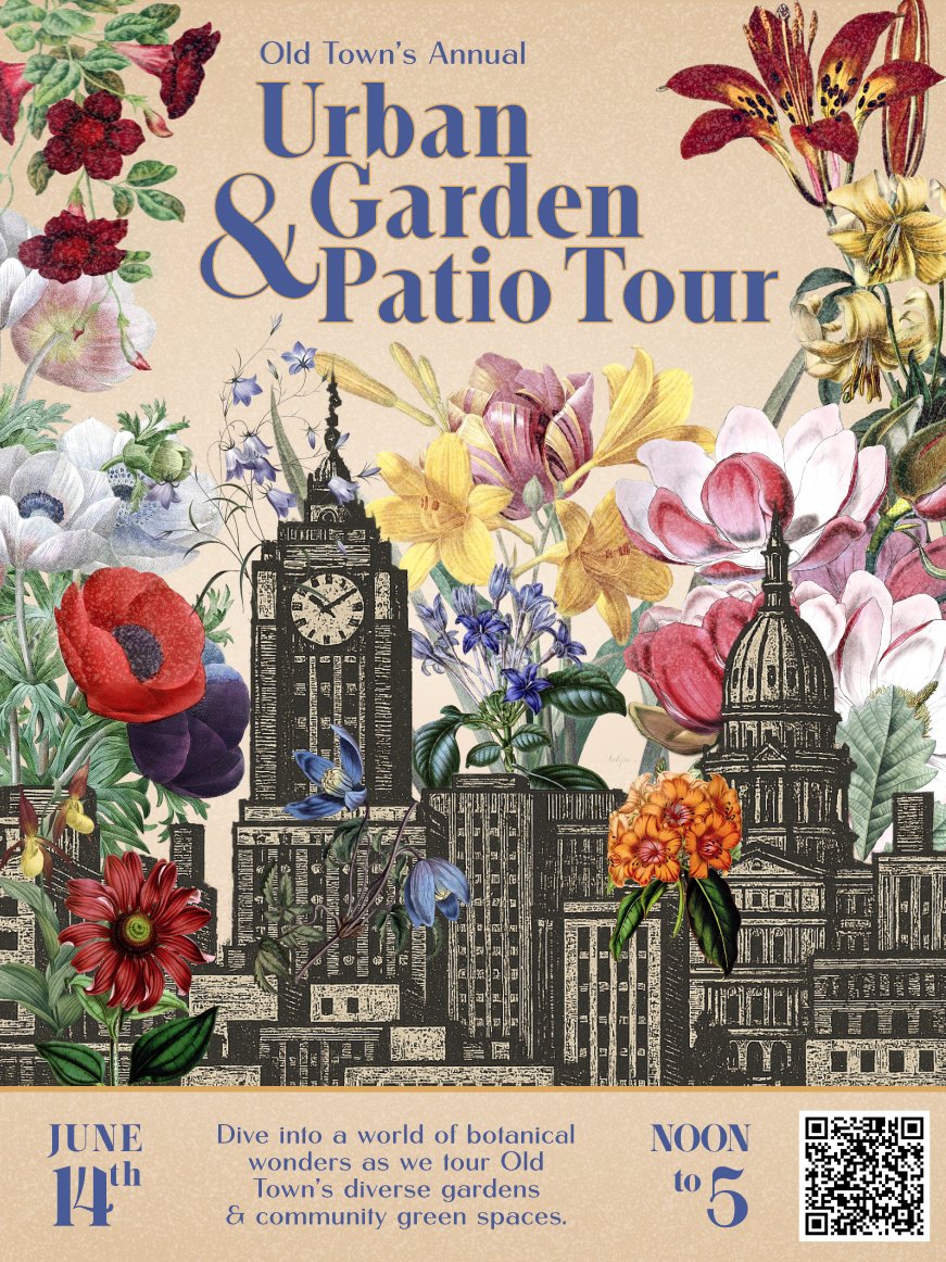 Calling all gardening enthusiasts! Don't miss your chance to explore the lush green spaces in <a href="/OldTownLansing/">Old Town Lansing</a>. It's happening this Saturday from noon to 5 p.m. The poster for this event was designed by our very own Kelsey O'Neill ✨🌹
Visit iloveoldtown.org/2025/06/14/262…