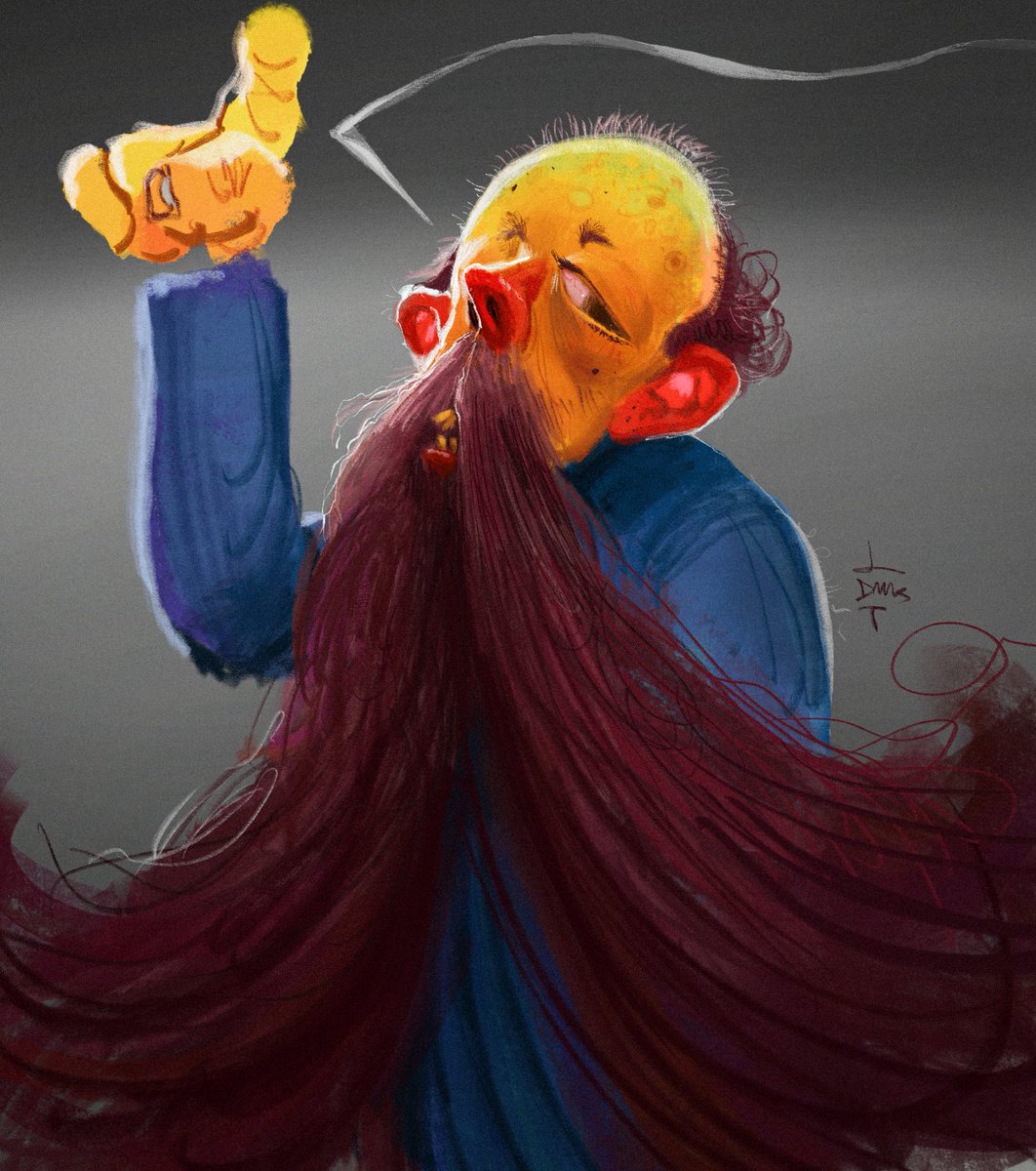 Un bigote que mejora su discurso revolucionario hasta un 30% #dibujo #cartoon #moustache #dumaker