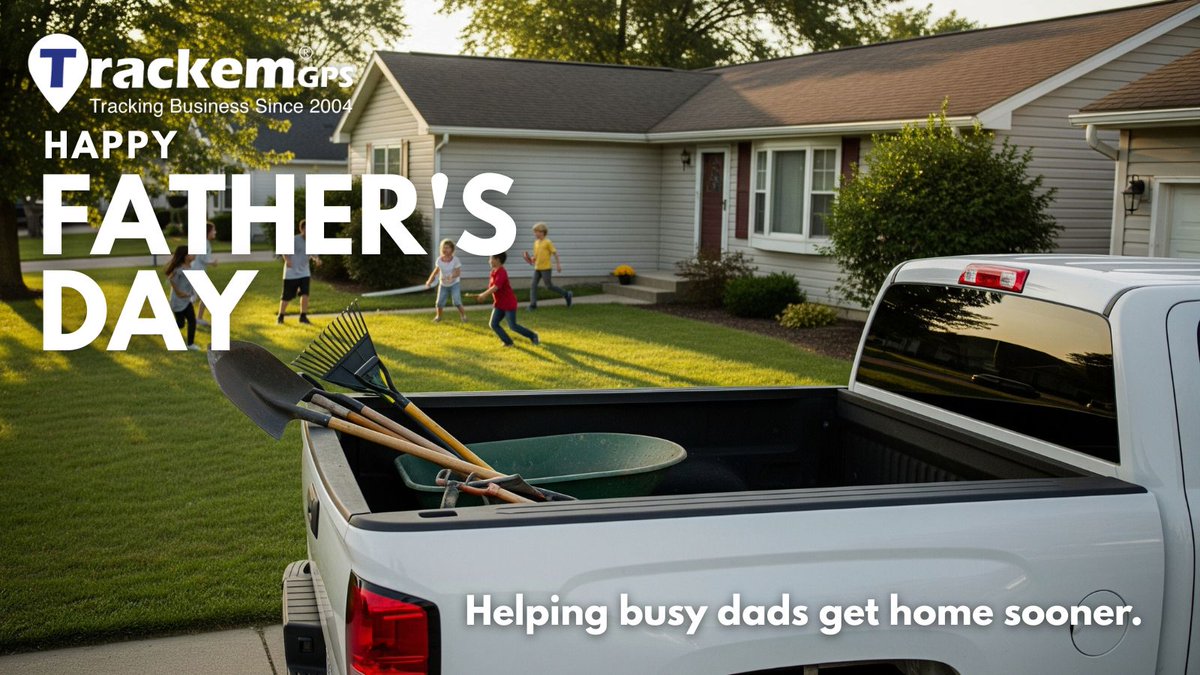 TrackemGPS's tweet image. Smart tracking. Smarter dads.
Trackem helps busy fathers in the trades save time, cut costs, and get home sooner. 👷♂️🏡Happy Father’s Day from the Trackem team!
#FathersDay2025 #Trackem #GPStracking #fleetmanagment #contractors #landscapers #construction #logistics #trucks