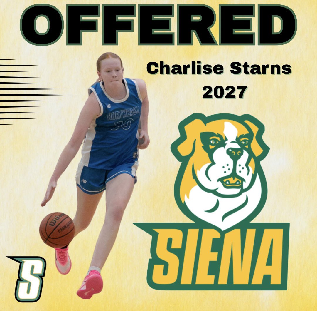 Charlise Starns (@charlise_starns) on Twitter photo After a great conversation with <a href="/SienaCoachPrimm/">Terry Primm</a> I am so happy to announce that I have received a D1 offer to play basketball at Siena College. My mom’s school!!!! Thank you for recognizing my hard work. Go Saints!🐶 <a href="/TeamNEHoops/">Team Northeast</a> <a href="/Coach_Daaiyah7/">Coach Dee</a> After a great conversation with <a href="/SienaCoachPrimm/">Terry Primm</a> I am so happy to announce that I have received a D1 offer to play basketball at Siena College. My mom’s school!!!! Thank you for recognizing my hard work. Go Saints!🐶 <a href="/TeamNEHoops/">Team Northeast</a> <a href="/Coach_Daaiyah7/">Coach Dee</a>
