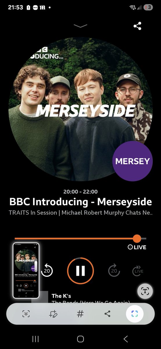 <a href="/Dave_Monks/">Dave Monks</a> <a href="/bbcmerseyside/">BBC Merseyside</a> <a href="/BBCSounds/">BBC Sounds</a> <a href="/traitsliverpool/">TRAITS</a> <a href="/MRobertMurphy/">Michael Robert Murphy</a> <a href="/AMBERSBAND/">AMBERS</a> <a href="/girlsdontsync/">Girls Don’t Sync</a> <a href="/YeeLoi1/">Yee Loi</a> <a href="/keysideliv/">Keyside</a> <a href="/BronnieMusic/">BRONNIE</a> <a href="/NatalieMcCool/">Natalie McCool</a> <a href="/aviatormusicuk/">AV8 Records Ltd #MDANT</a> <a href="/banditlpool/">Bandit</a> <a href="/TheKsUK/">THE K'S</a> <a href="/TheKairos1/">The Kairos</a> <a href="/HannahMazey/">Hannah Mazey</a> <a href="/ByTheSeaBand/">By The Sea</a> <a href="/thefarm_carl/">Carl/The Farm</a> <a href="/WhitewoodRecord/">Whitewood Recording</a> This is a cracker...<a href="/TheKsUK/">THE K'S</a>