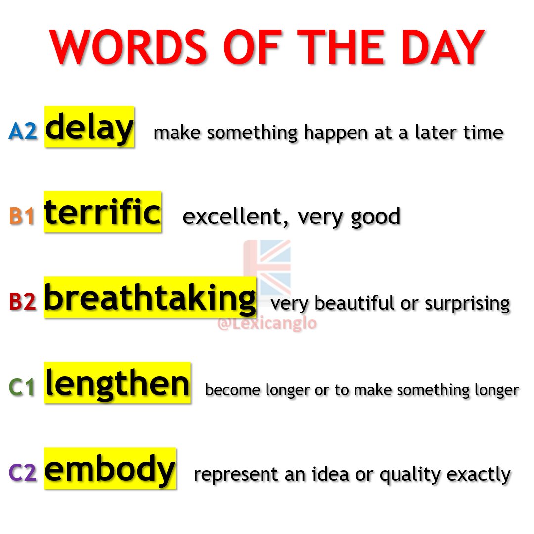 Today's English vocabulary #English