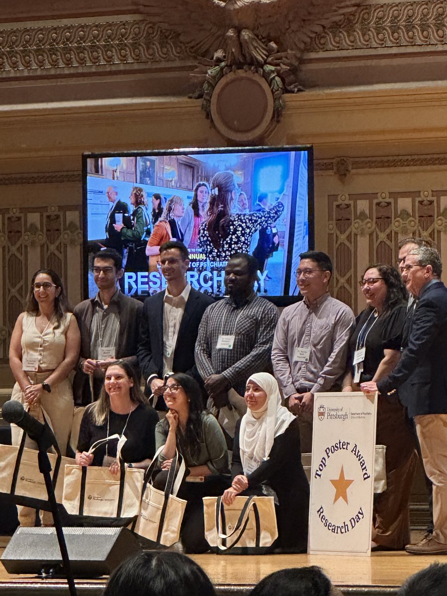 kkarilab's tweet image. 🎉 Proud moment for our team at the Pitt Psychiatry Annual Research Day!
🏆 3 Top Poster Awards won:
1) Michel N Nafash & Lamia T Choity — Staff Category
2) Dr Wasiu G Balogun— Postdoc Category
Incredible work and well deserved! 👏 #PittPsych #Pittresearchday #ResearchExcellence…