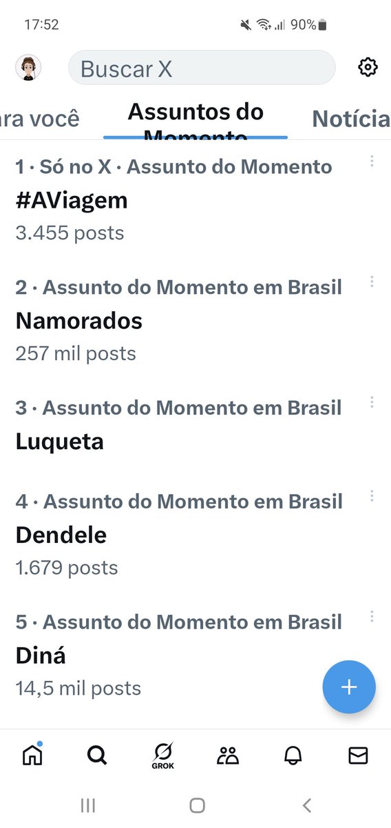O ano é 2025.
#AViagem e "Diná" brilhando nos Trendings, inclusive reinando no Topic. É NOVELÃO que fala, sim ou com certeza?! ❤️‍🔥