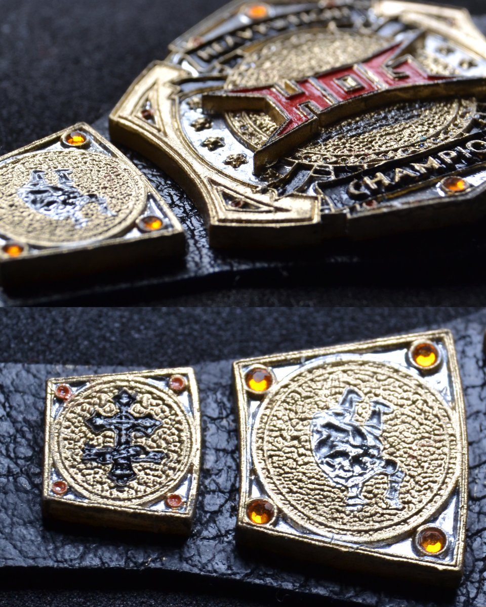 assui88's tweet image. Made an action figure-sized (about 1/12 scale) @HOGwrestling Heavyweight Championship