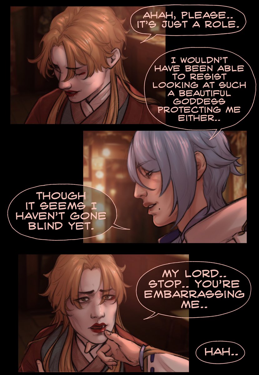 alarakico's tweet photo. 🍡AYATHOMA STORY
[part 2]
Such a good time for Ayato to remember how he should treat his beautiful husband 🖤 
Thank you all for your support! https://t.co/D6HP6TwY3n