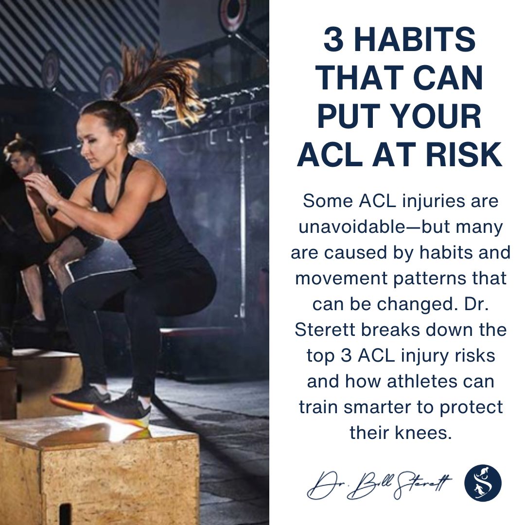 Dr. Sterett shares the top 3 habits that increase your risk of tearing your ACL—and how to correct them before they lead to injury. 

Learn more: buff.ly/ofICTjb 

#DrSterett #ACLInjuryPrevention #TrainSmart #KneeHealth #VSON