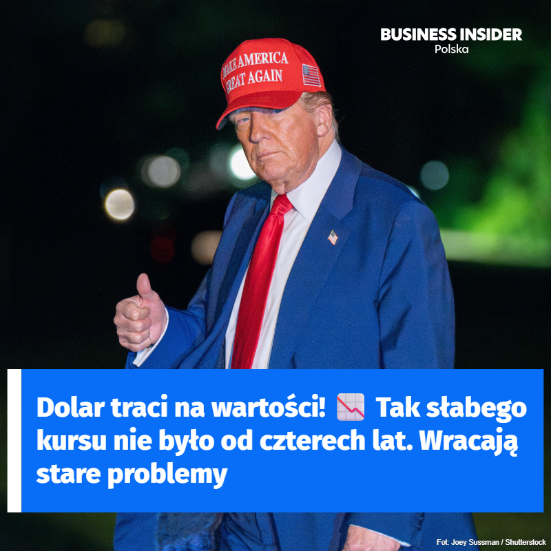 BIPolska's tweet photo. https://t.co/2NQimvWfw2 ⬅️ Dolar w dołku! Najniższy poziom od 2021 roku. Czy to początek większych kłopotów dla amerykańskiej gospodarki?
#dolar #waluta #kurs #eurodolar #finanse #Trump https://t.co/6Xqtg93ikf