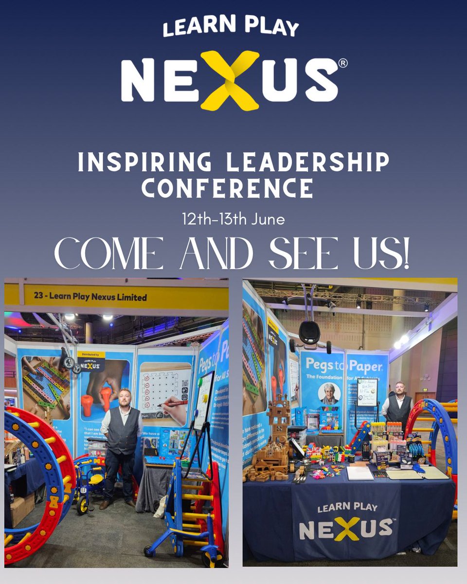 Learn Play Nexus (@learnplaynexus) on Twitter photo 🌟 Exciting News from the Inspiring Leadership Conference! 🌟
Learn Play Nexus is proudly represented by Simon O’Brien and Kirt at our stunning stand. We invite you to stop by, say hello, and explore the very latest in educational resources we have to offer! 
✨ Don't miss out 🌟 Exciting News from the Inspiring Leadership Conference! 🌟
Learn Play Nexus is proudly represented by Simon O’Brien and Kirt at our stunning stand. We invite you to stop by, say hello, and explore the very latest in educational resources we have to offer! 
✨ Don't miss out