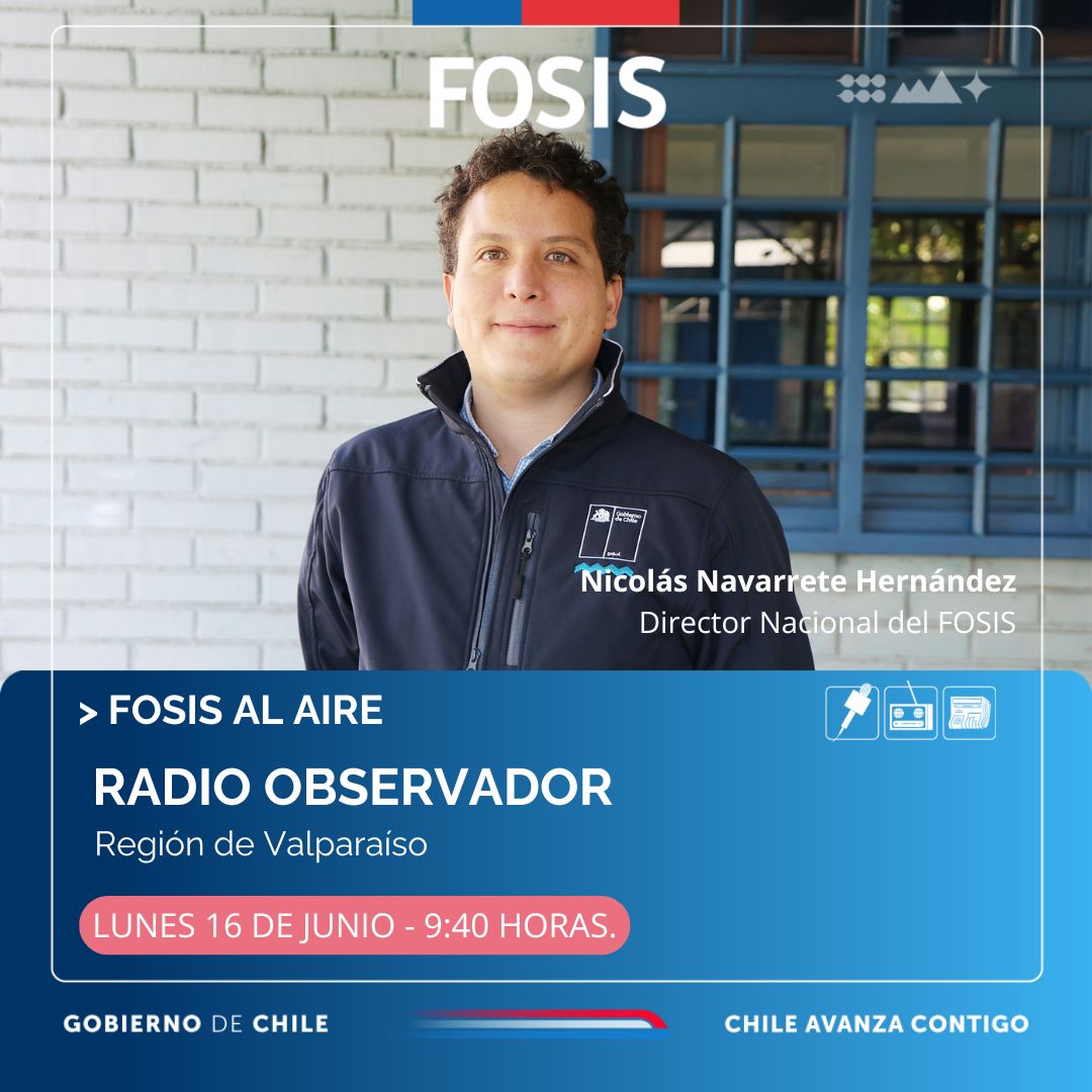 Esta mañana el director nacional del FOSIS conversa en radio El Observador sobre el programa de acompañamiento tributario 'Emprendo Contigo', que implementa la Dedecon.