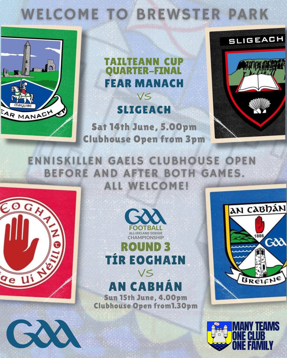 Welcome to Brewster Park this weekend. Our clubhouse will be open before and after both matches and we welcome all visitors. 🟦🟨