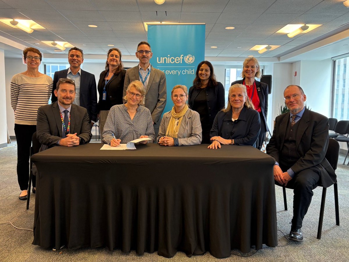 #UNICEFthanks @SIDA for standing strong with <a href="/UNICEF/">UNICEF</a>’s global #WASH and climate efforts. 

Flexible funding makes it possible to bring essential, climate-resilient social services to children in the most vulnerable communities.

#ForEveryChild