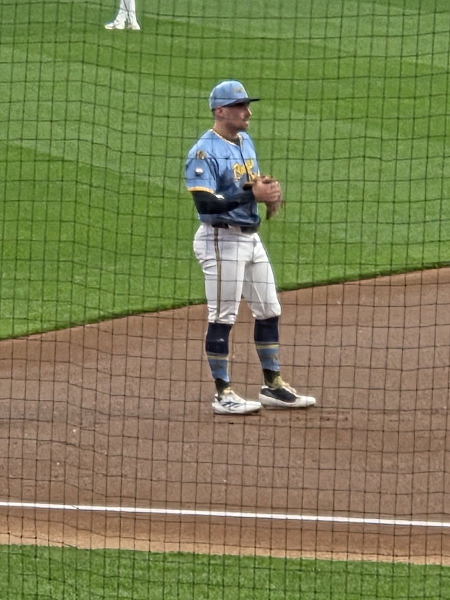 kimselle's tweet photo. In Milwaukee rooting for the @Cardinals , but happy to see @WASHUBears @washubaseball alum Caleb Durbin starting for the Brewers.  #DIII https://t.co/QsaggB5FtQ