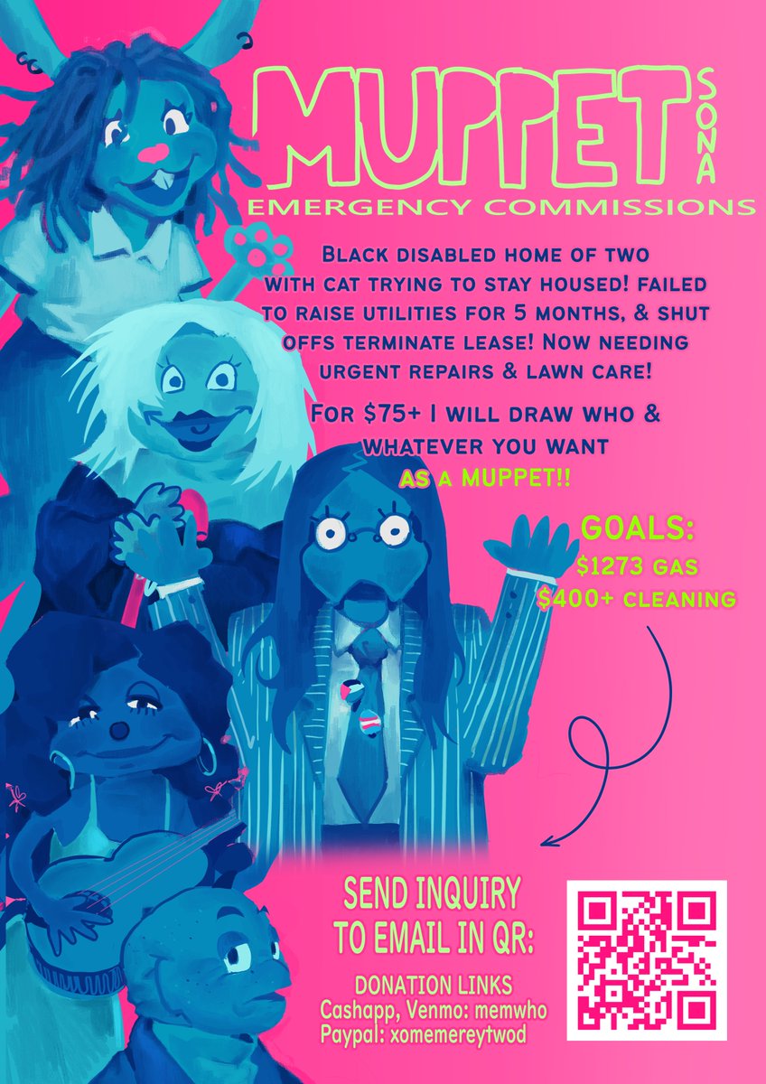 salvatorised's tweet image. Help me support my friend beyond posting; I'm still doing muppetsonas. 🥺
Even 1 could clear a goal instantly... i dont want that to go undermined.
cash.app/memwho
venmo.com/u/memwho
paypal.me/xomemereytwod
wishlist: linktr.ee/torqu111