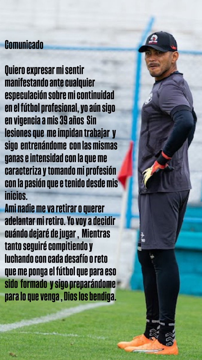 Comunicado 👇🏿🧤⚽️🫡