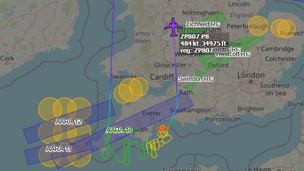 Andyyyyrrrr's tweet photo. 22:05 FALCON 02 RAF P-8/A Poseidon
On RTB To RAF Lossiemouth after a Mission?/Sortie?
Maintaining FL350 Routing Northbound.
Working with Swan Mil on 127.450
#FALCON02/#FALCN02 Tail : #ZP807 https://t.co/kzg9lHFhUr