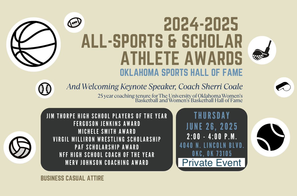 Oklahoma Sports Hall of Fame Honors 2024-25 All-Sports and Scholar Athlete Award Recipients - mailchi.mp/oksportshof.or…