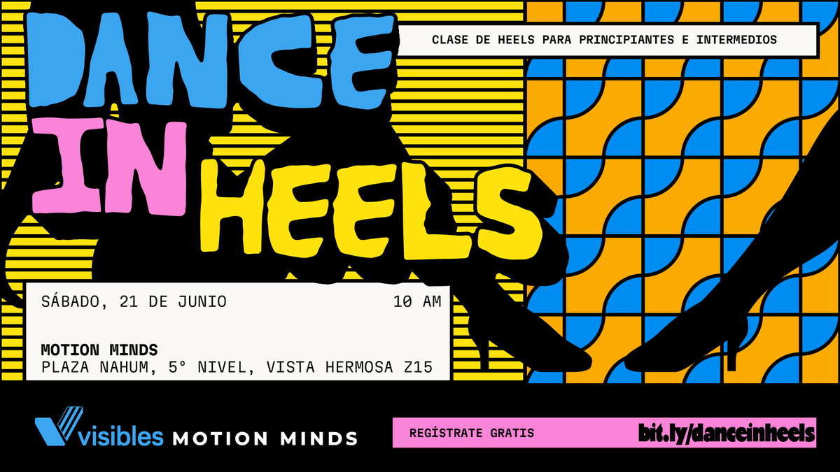 ¡Prepárate para mover el cuerpo! 🌈💃🏽Visibles y Motion Minds te invitan a una clase de Heels llena de ritmo y energía. Ven a disfrutar, conectar y celebrar tu cuerpo a través del movimiento.

📅 21 de junio |  10AM
📍 Motion Minds Z. 15
🔗 Regístrate aquí: bit.ly/DanceInHeels