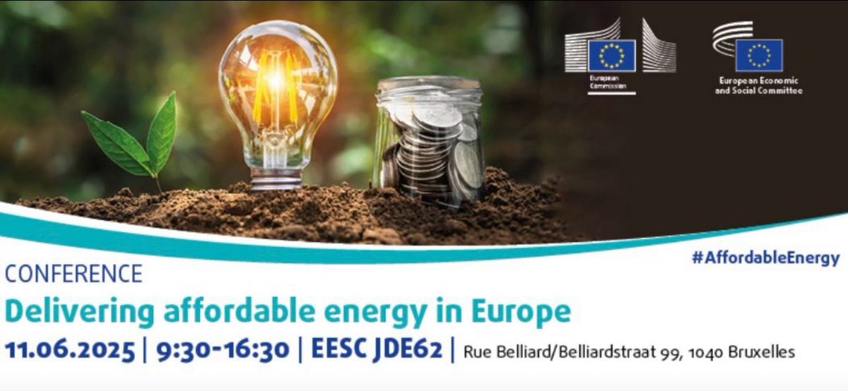 ForneaDumitru's tweet image. European Economic and Social Committee annual conference on Energy Affordability 

11June, 2025, Brussels

Energy poverty remains a major concern for the Europeans. 

eesc.europa.eu/en/agenda/our-…

facebook.com/share/1AcR1WMJ…

#Energy ⚡️
#affordability
#sustenability 🌱
#EuropeanUnion 🇪🇺